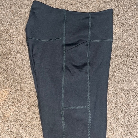 Girlfriend Collective High Waist Compressive Pocket 7/8 Leggings Smoke Gray XS - Picture 5 of 7